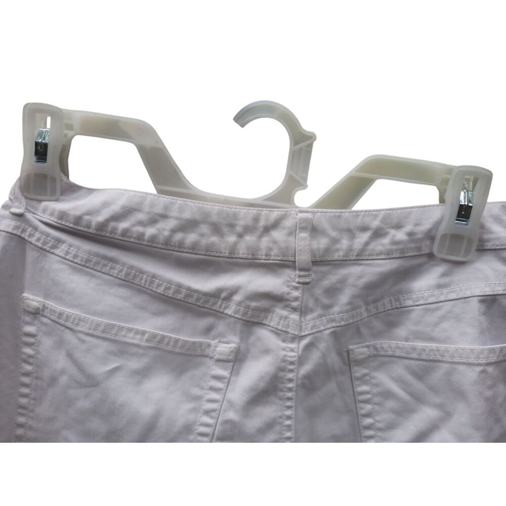 TALBOTS Petites Size 10 Stretch White Capris - Picture 4 of 4